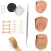 Ingrown Toenail Treatment, Removal Kit, 50pcs Transparent Ingrown Toenail Corrector Strips, 50pcs Toenail Corrector Patches, 1pcs Ingrown Toenail File And Lifter, 1 Roll of Glue-Free Toe Protector view 1