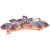 Beaupretty Rhinestone Metal Hair Clip for Women Elegant Floral Barrette for Wedding and Parties Design Glittering Rhinestones Hair Accessory for Special Occasions view 1