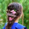 Beaupretty Rhinestone Metal Hair Clip for Women Elegant Floral Barrette for Wedding and Parties Design Glittering Rhinestones Hair Accessory for Special Occasions view 4