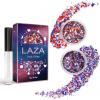 Laza Independence Day Body Glitter, 2 Jars Olympic Red Blue White Chunky Sequins with Glue Women 4th of July Face Paint Festival Rave Outfit Hair Accessories Party Costumes-Independence Parade view 1