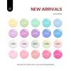 beetles Gel Polish Nail Set 20 Colors Dreamy Town Collection and Easy Gel Tips Nail Extension Kit Short Square Pre-shaped False Nail Tips with 2 In 1 Nail Glue Gel Base Coat view 3