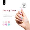 beetles Gel Polish Nail Set 20 Colors Dreamy Town Collection and Easy Gel Tips Nail Extension Kit Short Square Pre-shaped False Nail Tips with 2 In 1 Nail Glue Gel Base Coat view 4