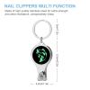 Bass Fishing Fingernail Clipper Metal Fingernail Cutters Portable Nail Clipper with Nail File view 2