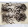 YOUNG BEAUTY HD Lace Body Wave Curly Human Hair Edge Swiss Lace Natural Hairline Baby Hair Strips for Women 4Pcs Natural Color view 3