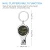 Camo Camouflage Fingernail Clipper Metal Fingernail Cutters Portable Nail Clipper with Nail File view 2