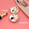 2 PCS Girls Weekend Gift for Girls Getaway Gift Compact Makeup Mirror Friendship Presents for Trip Teens Sister Best Friend Daughter Bachelorette Party Presents Vacation Travel Makeup Mirror 2 Pack view 3