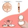 2 PCS Girls Weekend Gift for Girls Getaway Gift Compact Makeup Mirror Friendship Presents for Trip Teens Sister Best Friend Daughter Bachelorette Party Presents Vacation Travel Makeup Mirror 2 Pack view 4