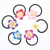 minkissy 12Pcs Plumeria Hair Ties Hawaiian Hair Ties Hair Bands Black Rubber Band for Girls view 1