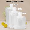 Beaupretty 18pcs Travel Cosmetic Organizers with Funnels Refillable Toiletry Containers for Travel Business Trips and Home Storage Lightweight Transparent Design for Easy Access view 3
