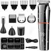 OPLLER Hair Clippers,Beard Trimmer for Men, Washable All in One Hair Trimmer for Men Beard &Hair Clipper Electric Facial Body Grooming for Eyebrow Nose Ear Rechargeable (Color : with Box) view 2