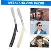FOMIYES Manual Razor for Men Professional Shaver for Beard Sideburns Hair Portable Hairdressing Tool for Barbers and Home Use Easy Replacement view 2