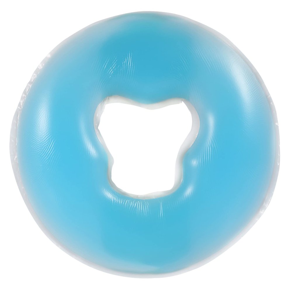 Naroote Face Massage Pillow, Massage Headrest, 4 Colors Silicone Pillow Massager Beauty Skin Care Soft Overlay Face Relax Cushion Pad (Sky Blue)