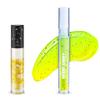 Blossom Juicy Jelly Moisturizing Lip Care Fruit Flavored Nourishing Lip Oil + Zodiac Sign Vanilla Scented Roll On Lip Gloss with Crystals, 2 Pack Bundle, Pineapple/Leo view 1