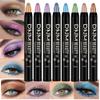 8Pcs Glitter Eye Shadow Sticks Liner Pencils Makeup Set, Desert Mocha Beige Gold Light Purple Pink Sky Dazzling Blue Geen Glitter Shimmer Eyeliner Pencil Cream Eyeshadow Palette Makeup for Older Women view 1