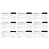 MADLUVV Brow Stamp Kit with Brow Stencils  Easy Eyebrow Shaper for Natural-Looking Brows  Popular Eyebrow Stencil Kit Used by Professionals  9 Shapes, Spoolie, Travel Bag & Stamp (Medium Brown) view 3