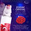 Blossom Juicy Jelly Moisturizing Lip Care Fruit Flavored Nourishing Lip Oil + Zodiac Sign Vanilla Scented Roll On Lip Gloss with Crystals, 2 Pack Bundle, Strawberry/Aries view 3