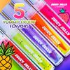 Blossom Juicy Jelly Moisturizing Lip Care Fruit Flavored Nourishing Lip Oil + Zodiac Sign Vanilla Scented Roll On Lip Gloss with Crystals, 2 Pack Bundle, Strawberry/Aries view 4