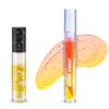 Blossom Juicy Jelly Moisturizing Lip Care Fruit Flavored Nourishing Lip Oil + Zodiac Sign Vanilla Scented Roll On Lip Gloss with Crystals, 2 Pack Bundle, Papaya/Leo view 1