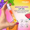 Blossom Juicy Jelly Moisturizing Lip Care Fruit Flavored Nourishing Lip Oil + Zodiac Sign Vanilla Scented Roll On Lip Gloss with Crystals, 2 Pack Bundle, Papaya/Leo view 4