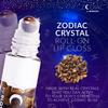 Blossom Juicy Jelly Moisturizing Lip Care Fruit Flavored Nourishing Lip Oil + Zodiac Sign Vanilla Scented Roll On Lip Gloss with Crystals, 2 Pack Bundle, Papaya/Capricorn view 3