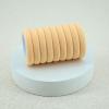 100 Pack Seamless Hair Ties for Women Girls Ponytail Holders for Thick Hair (Peach) view 3
