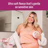 Happy Curves Comfort Puff, All Day Sweat, Odor, and Chafe Defense, Large Body Powder Applicator for Talc Free Deodorant, Ultra Soft Fleece with Strap and Travel Case (Powder Sold Separately) view 2