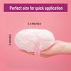 Happy Curves Comfort Puff, All Day Sweat, Odor, and Chafe Defense, Large Body Powder Applicator for Talc Free Deodorant, Ultra Soft Fleece with Strap and Travel Case (Powder Sold Separately) view 4