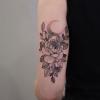 21 Sheets Rose Black Temporary Tattoos Sexy Realistic Body Art Rose Flower Fake Tattoo Stickers Waterproof Lasting Fake Tattoos for Women Girls view 4
