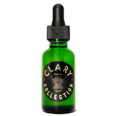 CLARY COLLECTION Jojoba Hair Oil with Rosehip Oil for Hair Elasticity and Anti-Frizz. Certified Non-Toxic by MADE SAFE, Natural & Organic, Plant-Based Formula, All Ages & Hair Types - 1 fl oz
