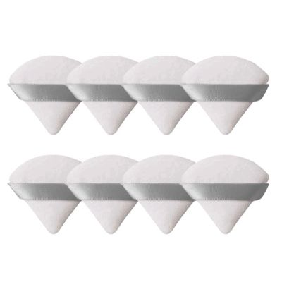 8 Pieces Triangle Powder Puff Face Soft Triangle Makeup Puff Velour Cosmetic Foundation Blender Sponge Beauty Makeup Tools