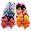 10 Pcs Colorful Alligator Clips Girls Cute Accessories Hair Clip V-Rib Swallowtail Ribbon Bow view 2