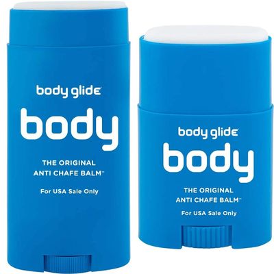 Body Glide Original Anti Chafing Stick Balm (2.5oz) and Body Glide Original Anti Chafing Stick Balm (0.8oz)