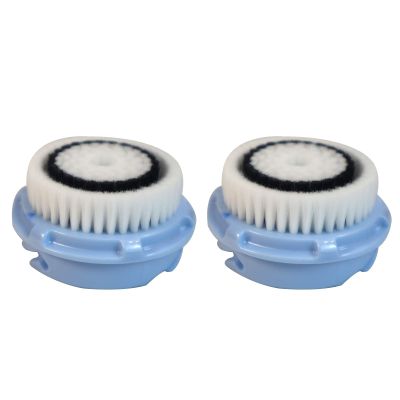 Clarisonic Delicate Facial Cleansing Brush Head Replacement, Compatible with Mia 1, Mia 2, Mia Fit, Smart Profile Uplift and Alpha Fit X, 2 Count