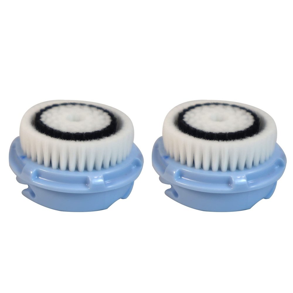 Clarisonic Delicate Facial Cleansing Brush Head Replacement, Compatible with Mia 1, Mia 2, Mia Fit, Smart Profile Uplift and Alpha Fit X, 2 Count