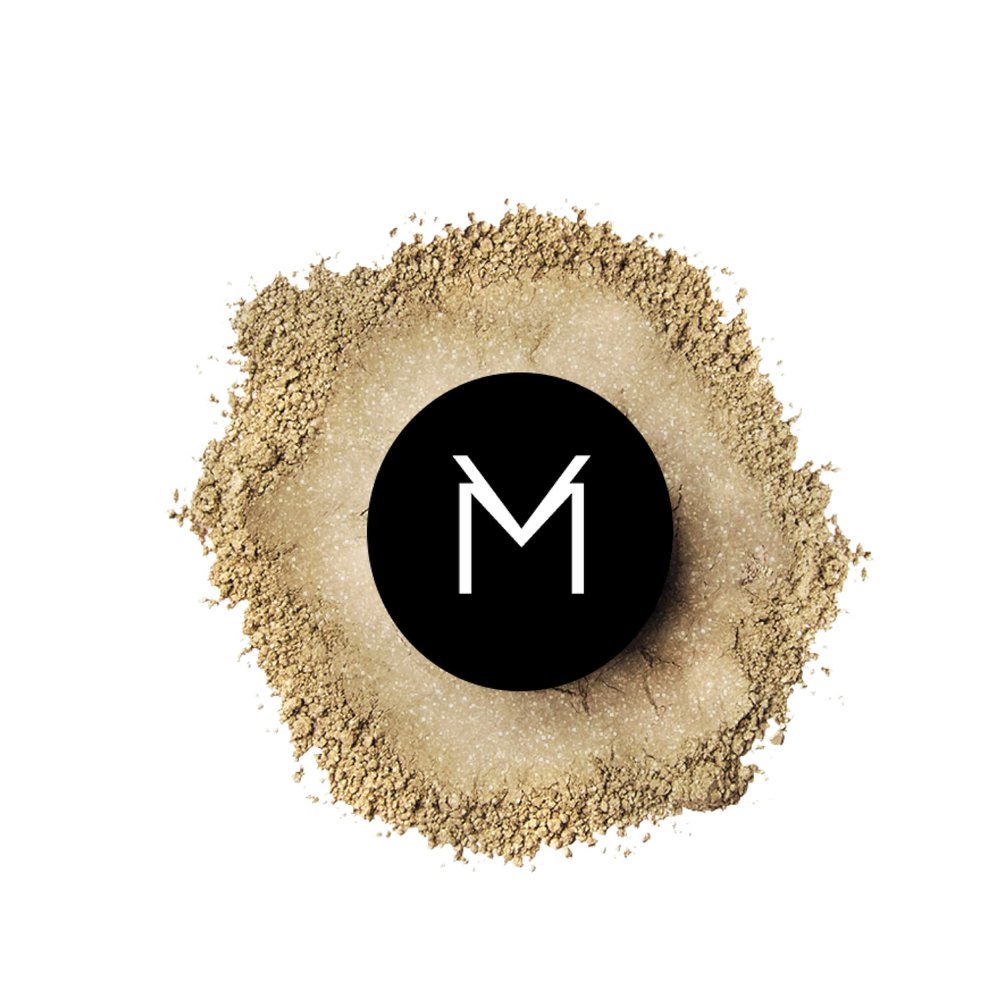 Voodoo Makeup Colour Art Loose Powder Eyeshadow in Creme De La Queen - Buildable & Long Wearing Eye Shadow - Pigment Eyeshadow with Coconut Oil -0.8oz