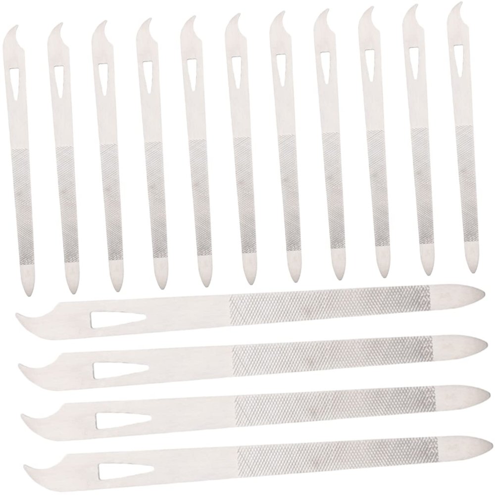 KALLORY 15pcs Nail Care Tools Professional Manicure and for Filing Trimming and Shaping Nails and Stylish Design for Salon and Home Use