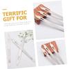 KALLORY 15pcs Nail Care Tools Professional Manicure and for Filing Trimming and Shaping Nails and Stylish Design for Salon and Home Use view 3