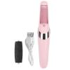 Pink Electric Waterproof Foot Pedicure Device, USB Rechargeable Feet Callus Remover with Replacement Head, Ergonomic Plastic Foot File Tools for Dead Hard Cracked Dry Skin view 1