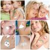Waterproof Temporary Tattoos - 118pcs Groovy Fake Tattoo for Kids Birthday Party Supplies, Star Unicorn Smiley Rainbow Flower Candy Crown Arts and Crafts for Boys or Girls 6 7 8 9 10 11 12 years old view 3
