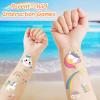 Waterproof Temporary Tattoos - 118pcs Groovy Fake Tattoo for Kids Birthday Party Supplies, Star Unicorn Smiley Rainbow Flower Candy Crown Arts and Crafts for Boys or Girls 6 7 8 9 10 11 12 years old view 4