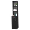 Barber Salon Station for Hair Stylist, Wall Mount Hair Station, Salon Barber Storage Cabinet, Space-saving Salon Cabinets, Salon Beauty Equipment with Lockable Drawer & Storage Cabinet (Black) view 1