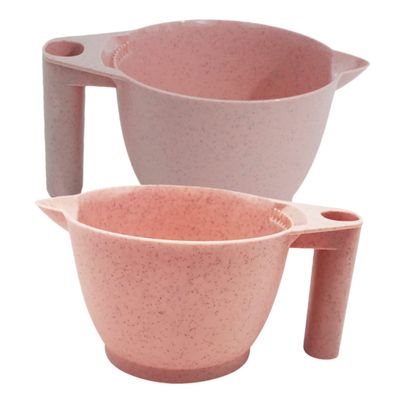 Mobestech Hair Dye Mixing Bowl Set 2pcs Tint Bowl Handles for Salon Professionals