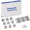 Yekavo Diamond Dermabrasion Tips Microdermabrasion Machine Accessories Dermabrasion Tool Microdermabrasion Replacements 9 Tips 3 Wands view 1