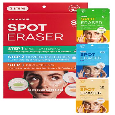 NOLAHOUR Spot Eraser Set of 84 Patches | Pimple Patches for Face for All Stages of Pimples | Face Patches that Feature Hydrocolloid Patches for Faster Results | Dark Spot Patch Pimple Set
