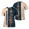 AOVL Personalized Name Barber Shirts Barber Shirt 3D for Men Custom Barber Shirt for Men Women Barber Shop Shirt Gift Barber (Barber 7) view 1