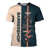 AOVL Personalized Name Barber Shirts Barber Shirt 3D for Men Custom Barber Shirt for Men Women Barber Shop Shirt Gift Barber (Barber 7) view 2