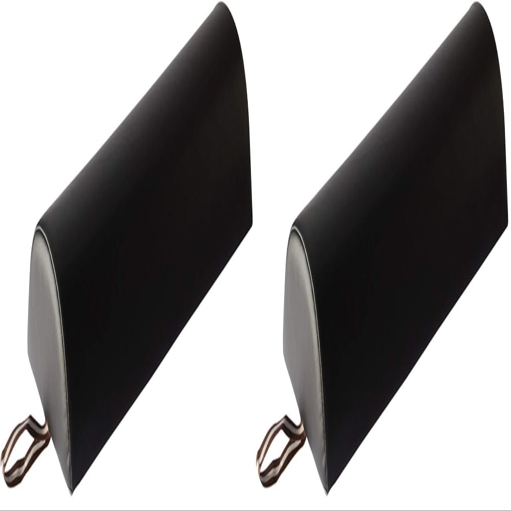 9"x26" Semi-round Massage Bolster -Black (Pack of 2)