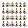 LXLK 48 Pcs 5ml/5g Gold Crown Cream Container Empty Refillable Plastic Cosmetic Jars Purple Sample Containers Pot for Lotion Lip Balm Eye Shadow Nails Powder Paint Jewelry Earrings view 1