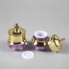 LXLK 48 Pcs 5ml/5g Gold Crown Cream Container Empty Refillable Plastic Cosmetic Jars Purple Sample Containers Pot for Lotion Lip Balm Eye Shadow Nails Powder Paint Jewelry Earrings view 2