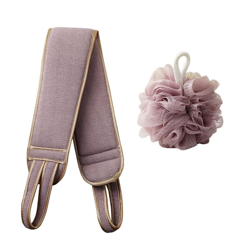 3Pcs Body Cleaning Washcloth Soft Brush Home Hotel Bathroom Shower Ball Back Scrubber Belt Exfoliating Skin Towel Bath Gloves (Color : EN1013-12)